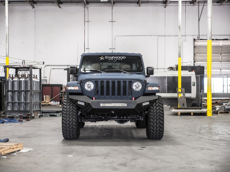Load image into Gallery viewer, Road Armor 18-20 Jeep Wrangler JL SPARTAN Front Bumper - Tex Blk
