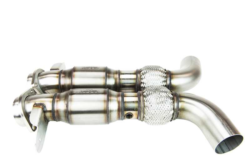 Load image into Gallery viewer, Kooks 2015+ Ford Mustang GT350 5.2L 3in x 2-3/4in Cat SS X-Pipe Kooks HDR Req
