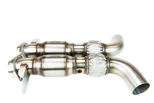 Kooks 2015+ Ford Mustang GT350 5.2L 3in x 2-3/4in Cat SS X-Pipe Kooks HDR Req