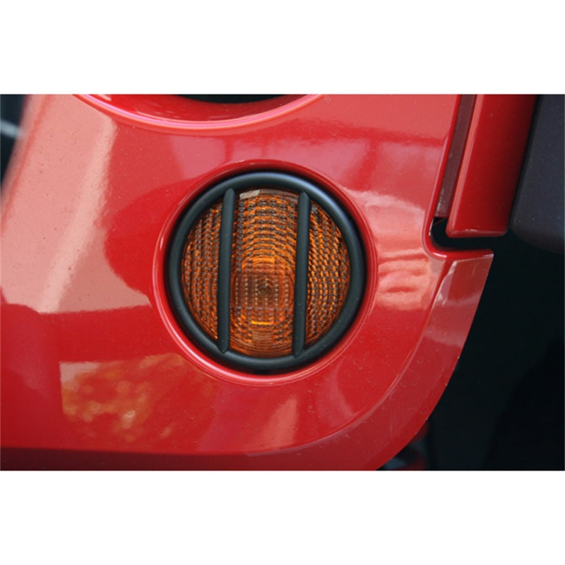 Load image into Gallery viewer, Rugged Ridge 07-18 Jeep Wrangler JK Black Turn Signal Euro Guards
