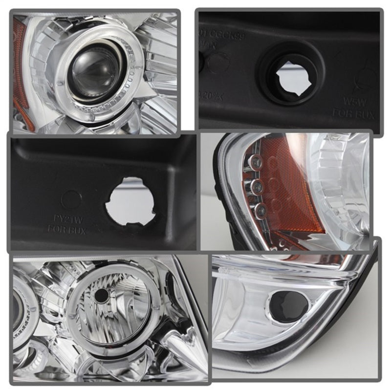 Load image into Gallery viewer, Spyder Jeep Grand Cherokee 99-04 Projector Headlights LED Halo LED Chrm - PRO-YD-JGC99-HL-C
