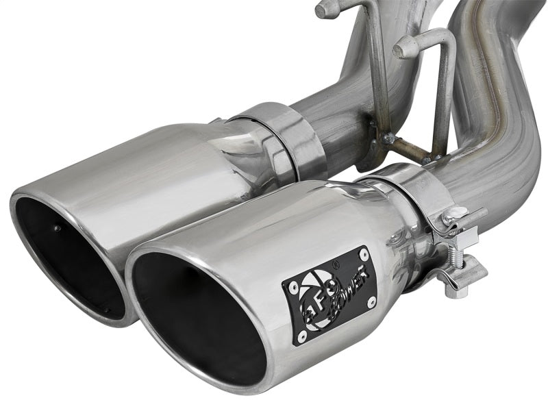 Load image into Gallery viewer, aFe Rebel Series 2.5in SS Cat-Back Exhaust w/ Polished Tip 07-18 Jeep Wrangler (JK) V6 3.6/3.8L 4dr
