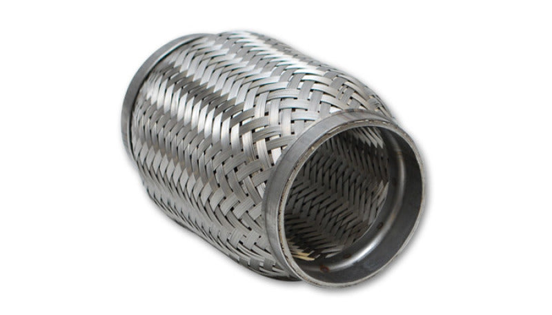 Load image into Gallery viewer, Vibrant SS Flex Coupling with Inner Braid Liner 1.75in inlet/outlet x 4in flex length
