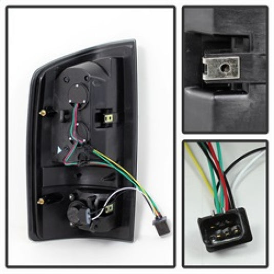 xTune Dodge Ram 02-06 1500 / Ram 2500/3500 03-06 LED Tail Light Black Smoke ALT-JH-DR02-LED-BKSM