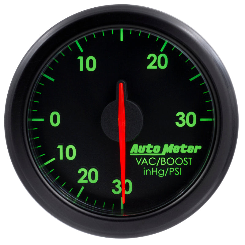 Load image into Gallery viewer, Autometer Airdrive 2-1/6in Boost/Vac Gauge 30in HG/30 PSI - Black
