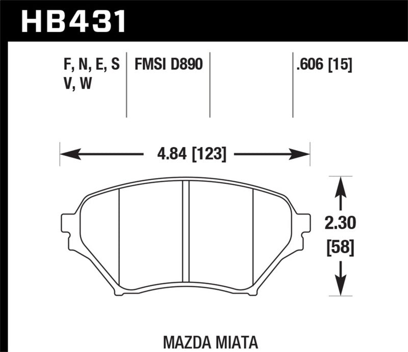 Load image into Gallery viewer, Hawk 01-05 Mazda Miata 1.8L Base OE Inc. Clips Shims Front ER-1 Brake Pads
