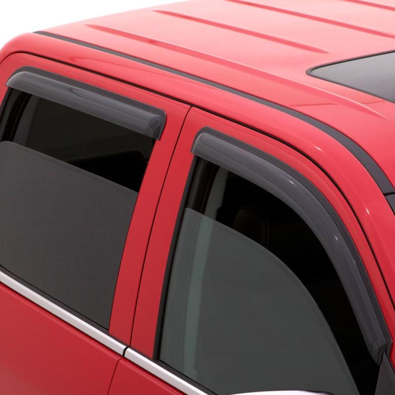 Load image into Gallery viewer, AVS 02-08 Dodge RAM 1500 Quad Cab Ventvisor Outside Mount Window Deflectors 4pc - Smoke
