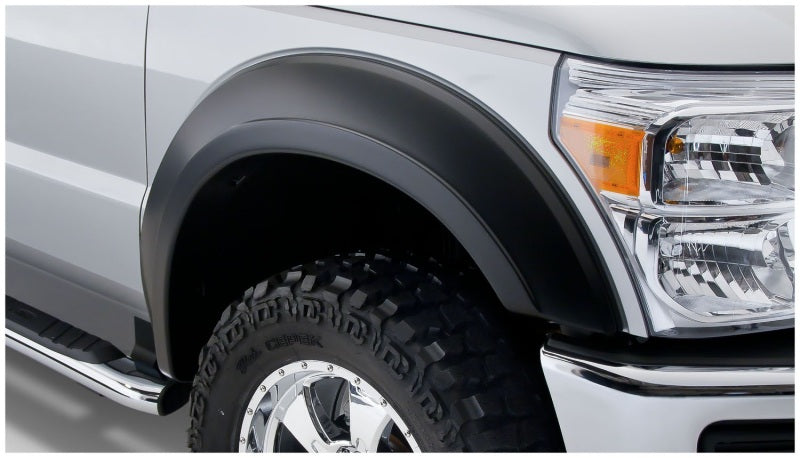 Load image into Gallery viewer, Bushwacker 11-16 Ford F-350 Super Duty Styleside Extend-A-Fender Style Flares 4pc - Black
