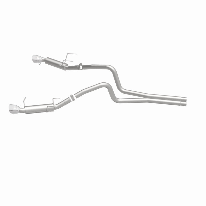 Load image into Gallery viewer, Magnaflow 2014 Ford Mustang V6 3.7L Comp Series Dual Split Rear Polished Stainless C/B Perf Exhaust
