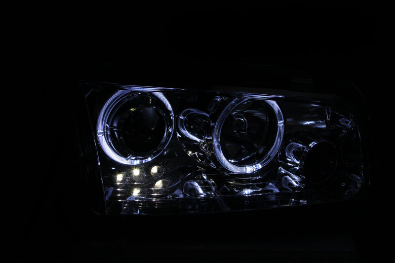 Load image into Gallery viewer, ANZO 2006-2010 Dodge Charger Projector Headlights w/ Halo Chrome
