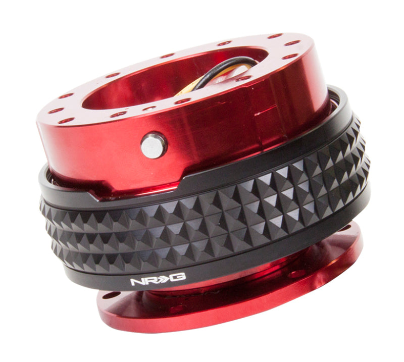 Load image into Gallery viewer, NRG Quick Release Kit - Pyramid Edition - Red Body / Black Pyramid Ring
