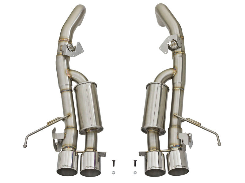 Load image into Gallery viewer, aFe MACHForce XP 3in-2 1/2in Axle Back 304SS Exhaust w/ Polished Tips 14-17 Chevy Corvette V8-6.2L
