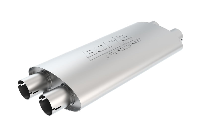 Load image into Gallery viewer, Borla Pro-XS 2.25in Tubing 19in x 4in x 9.5in Oval Notched Dual In / Dual Out Muffler
