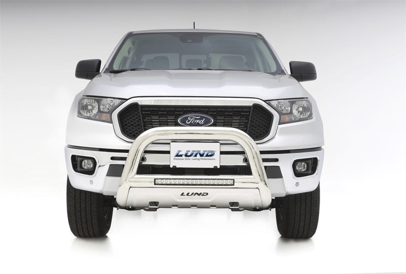 Load image into Gallery viewer, Lund 2019 Ford Ranger Bull Bar w/Light &amp; Wiring - Polished Stainless
