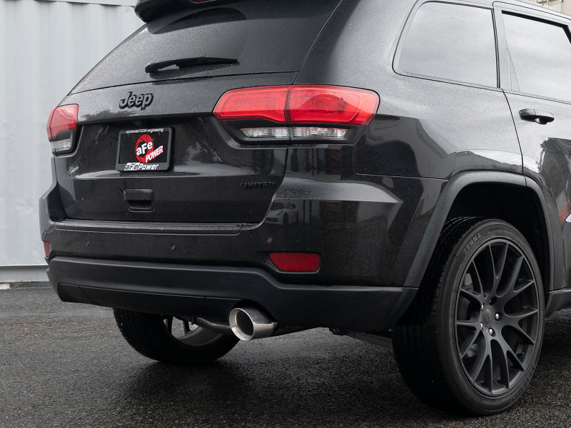 Load image into Gallery viewer, aFe Large Bore HD 3in 304 SS Cat-Back Exhaust w/ Polished Tips 14-19 Jeep Grand Cherokee V6-3.6L
