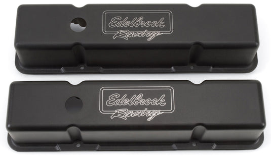 Edelbrock Valve Cover Victor Series Chevrolet 1959-1986 262-400 CI V8 Tall Black