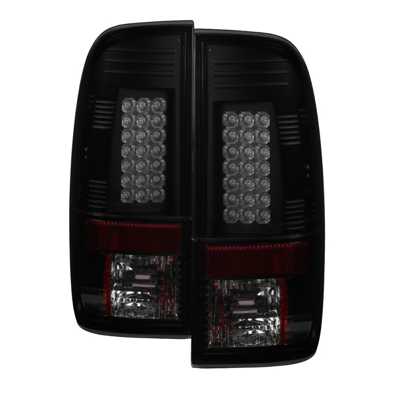 Load image into Gallery viewer, Spyder Ford F150 side 97-03/F250 Super Duty 99-07 LED Tail Lights Blk Smke ALT-YD-FF15097-LED-BSM
