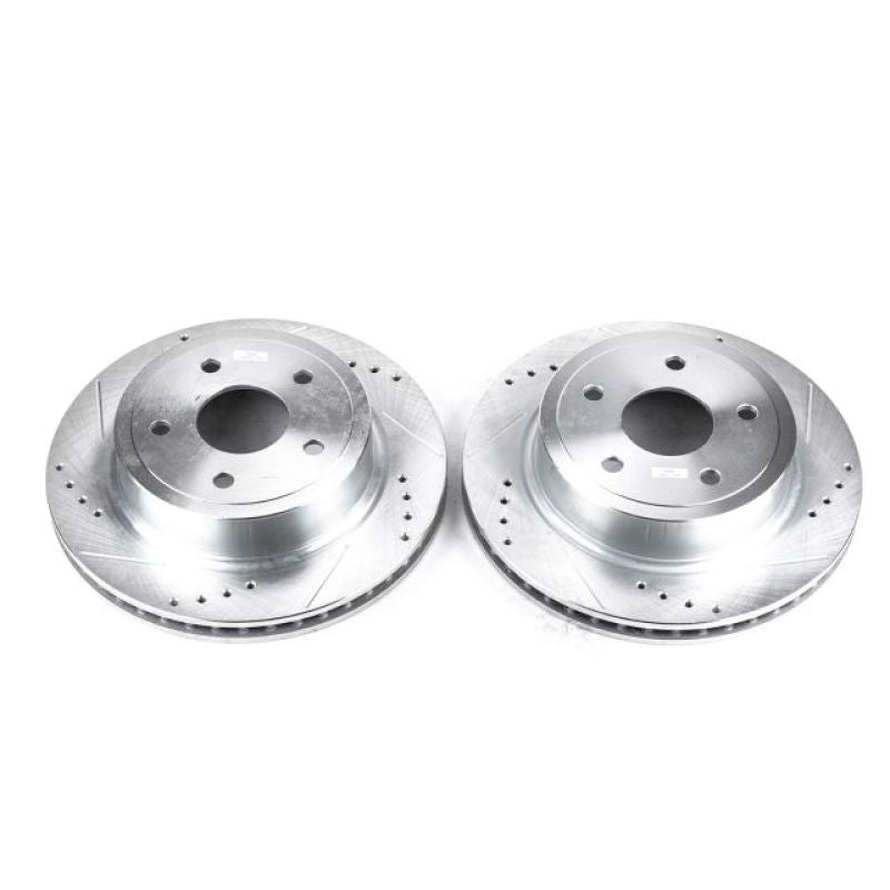 Load image into Gallery viewer, Power Stop 04-06 Dodge Ram 1500 Rear Evolution Drilled &amp; Slotted Rotors - Pair
