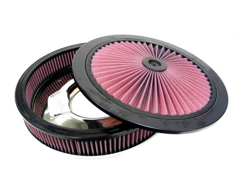 Load image into Gallery viewer, K&amp;N X-Stream Round Custom Top Assembly Filter - Red 12in ID 5.125in Inlet Dia 2.313in Height

