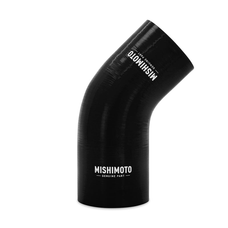 Load image into Gallery viewer, Mishimoto Silicone Reducer Coupler 45 Degree 2.75in to 3in - Black
