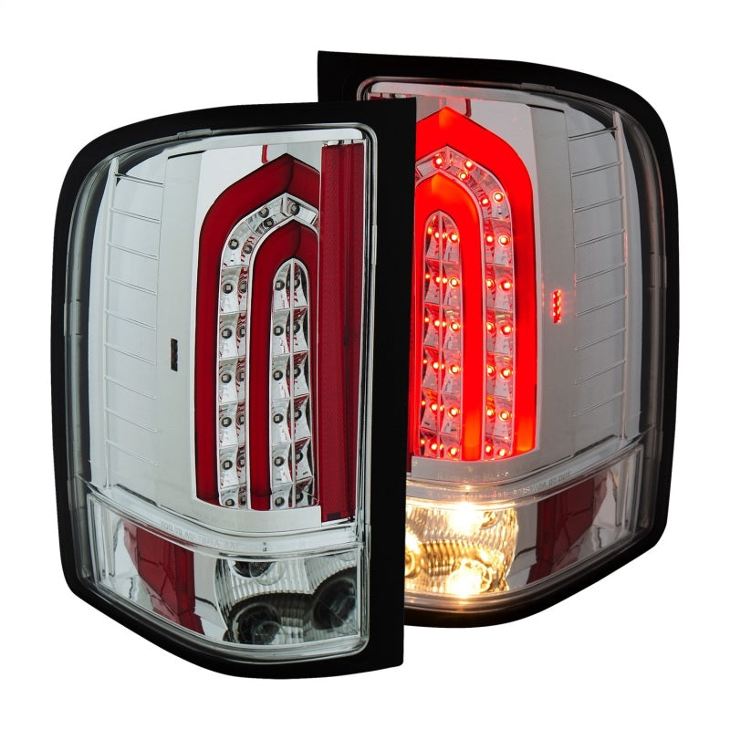 Load image into Gallery viewer, ANZO 2007-2013 Chevrolet Silverado 1500 LED Taillights Chrome
