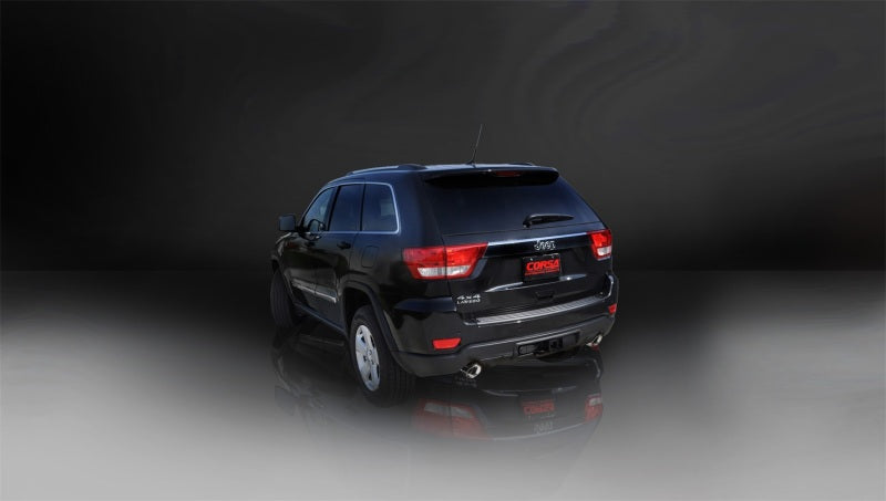Load image into Gallery viewer, Corsa 2011-2021 Jeep Grand Cherokee Polished 2.5in Dual Rear Exit Cat-Back Exhaust
