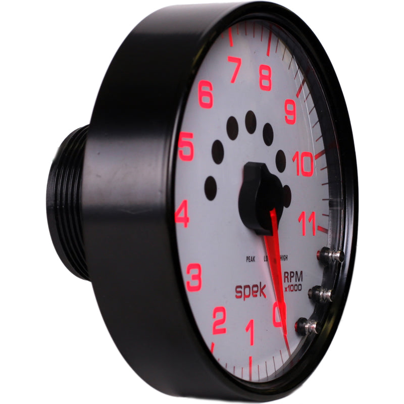 Load image into Gallery viewer, Autometer Spek-Pro Gauge Tachometer 5in 11K Rpm W/Shift Light &amp; Peak Mem White/Black
