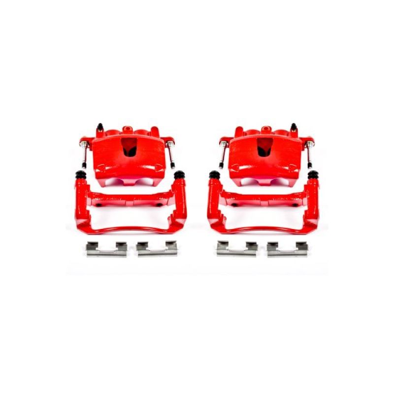 Load image into Gallery viewer, Power Stop 06-10 Jeep Commander Front Red Calipers w/Brackets - Pair
