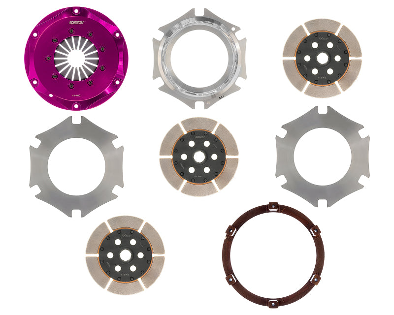 Load image into Gallery viewer, Exedy Universal Builder Series Triple Metallic Clutch Does NOT Incl FW Req. Custom Clutch Actuation

