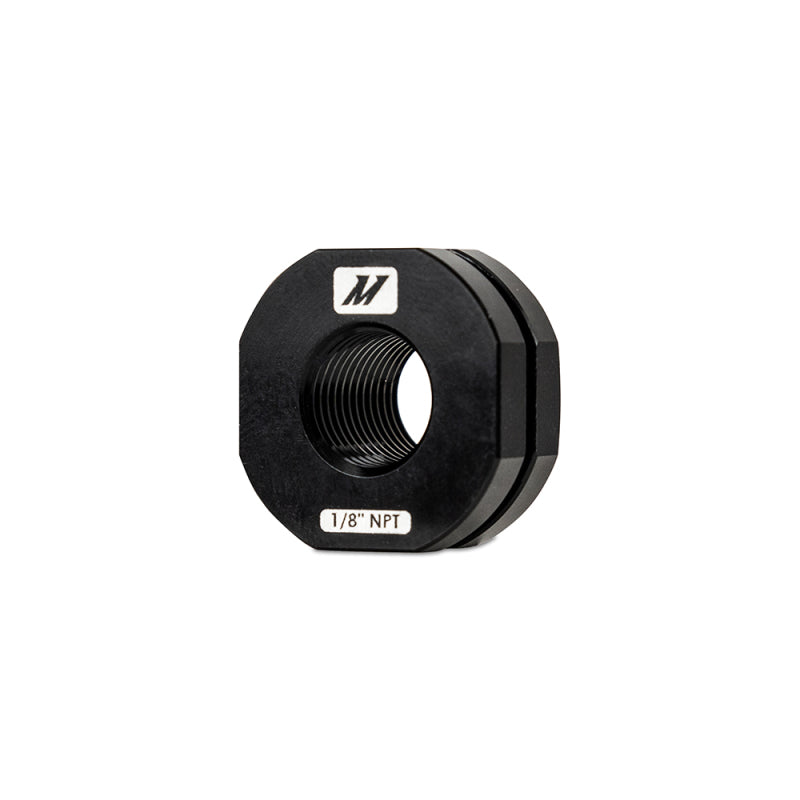 Load image into Gallery viewer, Mishimoto 1/8in NPT CNC-Machined Nozzle Mount Adapter - Black
