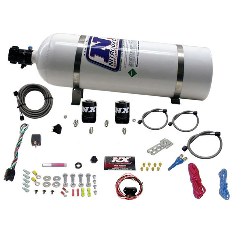 Load image into Gallery viewer, Nitrous Express 10-15 Chevrolet Camaro (5th Gen) Single Nozzle Nitrous Kit (35-150HP) w/15lb Bottle
