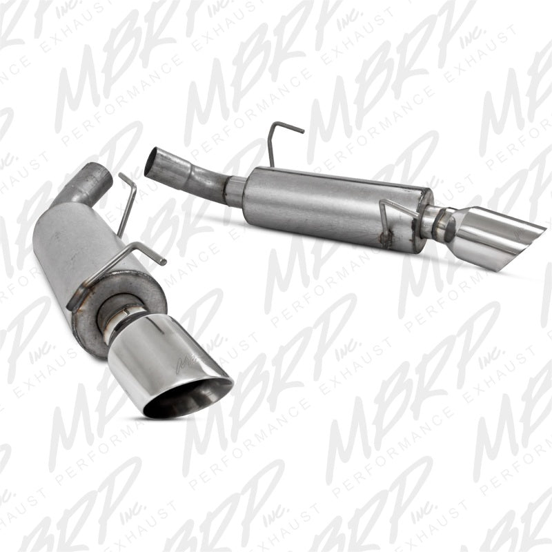 Load image into Gallery viewer, MBRP 05-10 Ford Mustang GT 5.0/Shelby GT500 Dual Mufflers Axle Back Split Rear AL
