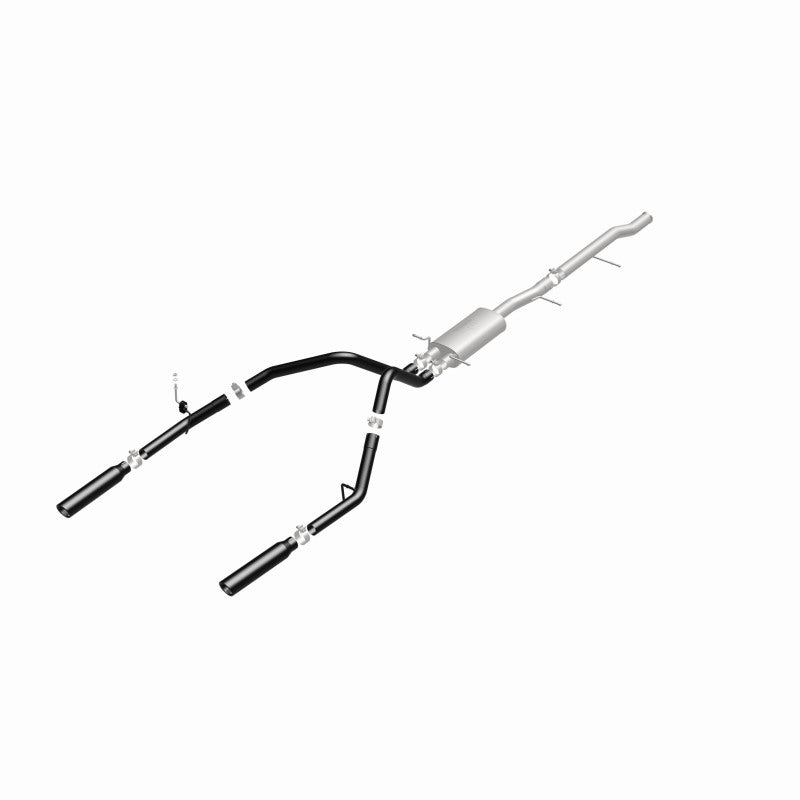 Load image into Gallery viewer, MagnaFlow SYS Cat-Back 3.5in Black Dual Split Rear Tips 10-13 Chevy Silverado / GMC Sierra 5.3L
