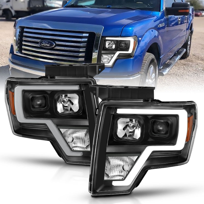 Load image into Gallery viewer, ANZO 2009-2014 Ford F-150 Projector Light Bar H.L Black Amber
