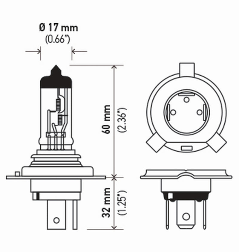 Load image into Gallery viewer, Hella Bulb 9003/Hb2 12V 60/55W P43T T46 Sb
