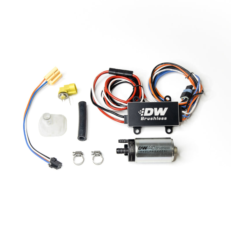 Load image into Gallery viewer, DeatschWerks DW440 440lph Brushless Fuel Pump Single/Dual Controller &amp; Install 05-10 Ford Mustang GT
