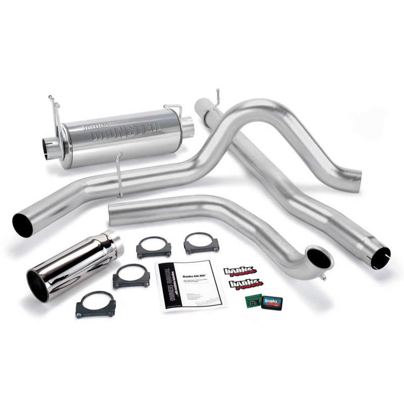 Load image into Gallery viewer, Banks Power 01-03 Ford 7.3L w/Cat Conv Git-Kit - SS Single Exhaust w/ Chrome Tip
