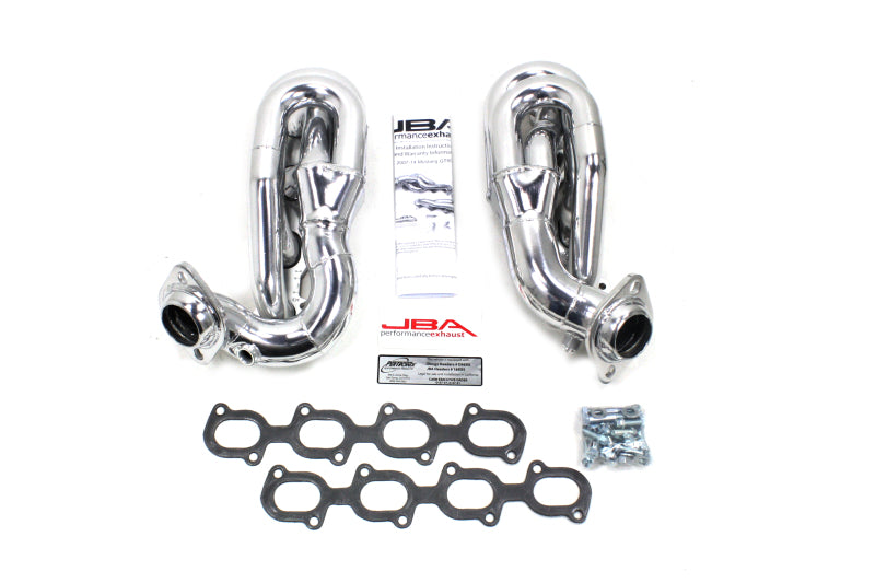 Load image into Gallery viewer, JBA 07-14 Ford GT500 5.4/5.8L 4V 1-5/8in Primary Silver Ctd Cat4Ward Header
