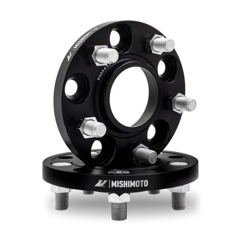 Load image into Gallery viewer, Mishimoto Wheel Spacers - 5x120 - 67.1 - 15 - M14 - Black
