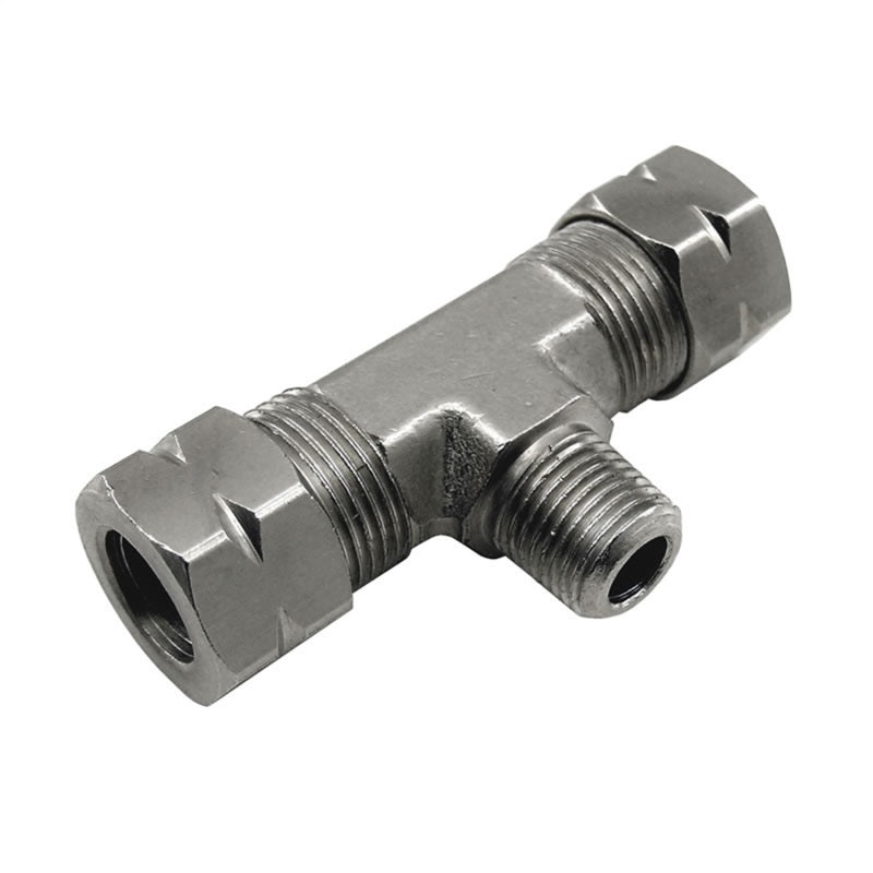 Load image into Gallery viewer, Nitrous Express 3/8 Compression x 1/8 Male NPT Branch T
