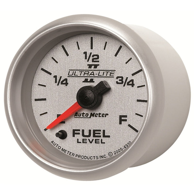 Load image into Gallery viewer, Autometer Ultra-Lite II 2-1/16in 0-280 Ohm Programmable Fuel Level Gauge
