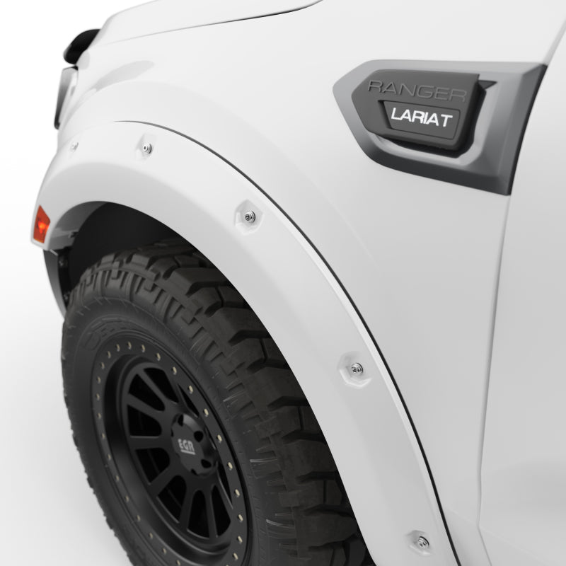 Load image into Gallery viewer, EGR 19-22 Ford Ranger Painted To Code Oxford Traditional Bolt-On Look Fender Flares White Set Of 4
