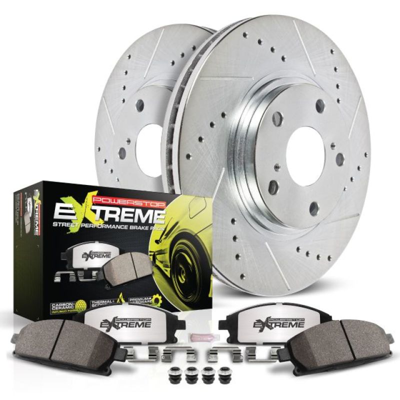 Load image into Gallery viewer, Power Stop 06-09 Cadillac XLR Rear Z26 Street Warrior Brake Kit
