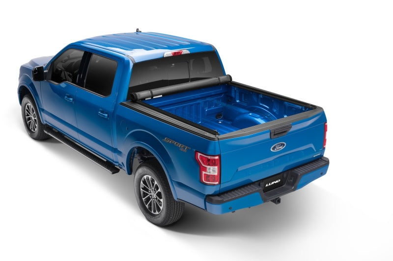 Load image into Gallery viewer, Lund 04-18 Ford F-150 (6.5ft. Bed) Genesis Elite Roll Up Tonneau Cover - Black
