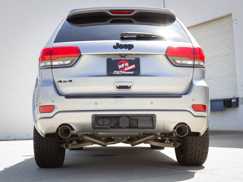 Load image into Gallery viewer, aFe Vulcan Series 2.5in 304SS Cat-Back Exhaust 11-19 Jeep Grand Cherokee (WK2) 5.7L w/ Polished Tips

