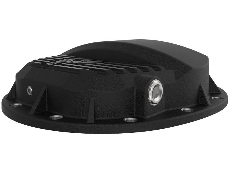 Load image into Gallery viewer, aFe Pro Series GMCH 9.5 Rear Diff Cover Black w/ Machined Fins 19-20 GM Silverado/Sierra 1500
