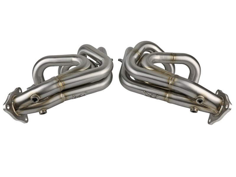 Load image into Gallery viewer, aFe Twisted 304SS Header 2020 Chevy Corvette (C8) 6.2L V8 - Brushed
