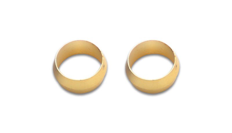 Load image into Gallery viewer, Vibrant 5/8in Brass Olive Hardline Tubing Inserts (2 Pack)

