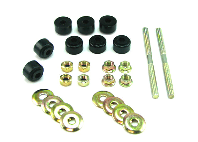 Load image into Gallery viewer, Whiteline Plus Universal Sway Bar Link Threaded Rod w/ Poly Bushes 140mm
