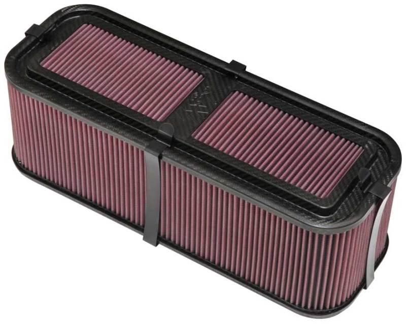 Load image into Gallery viewer, K&amp;N Custom Racing Assembly 19in x 6.5in Carbon Fiber Air Filter
